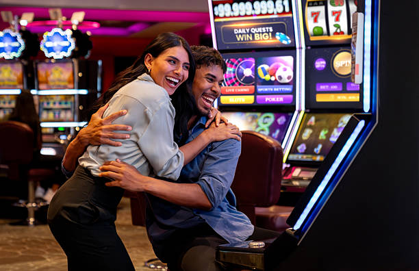 Playtech slot game interface showing paytable and bonus features on forage